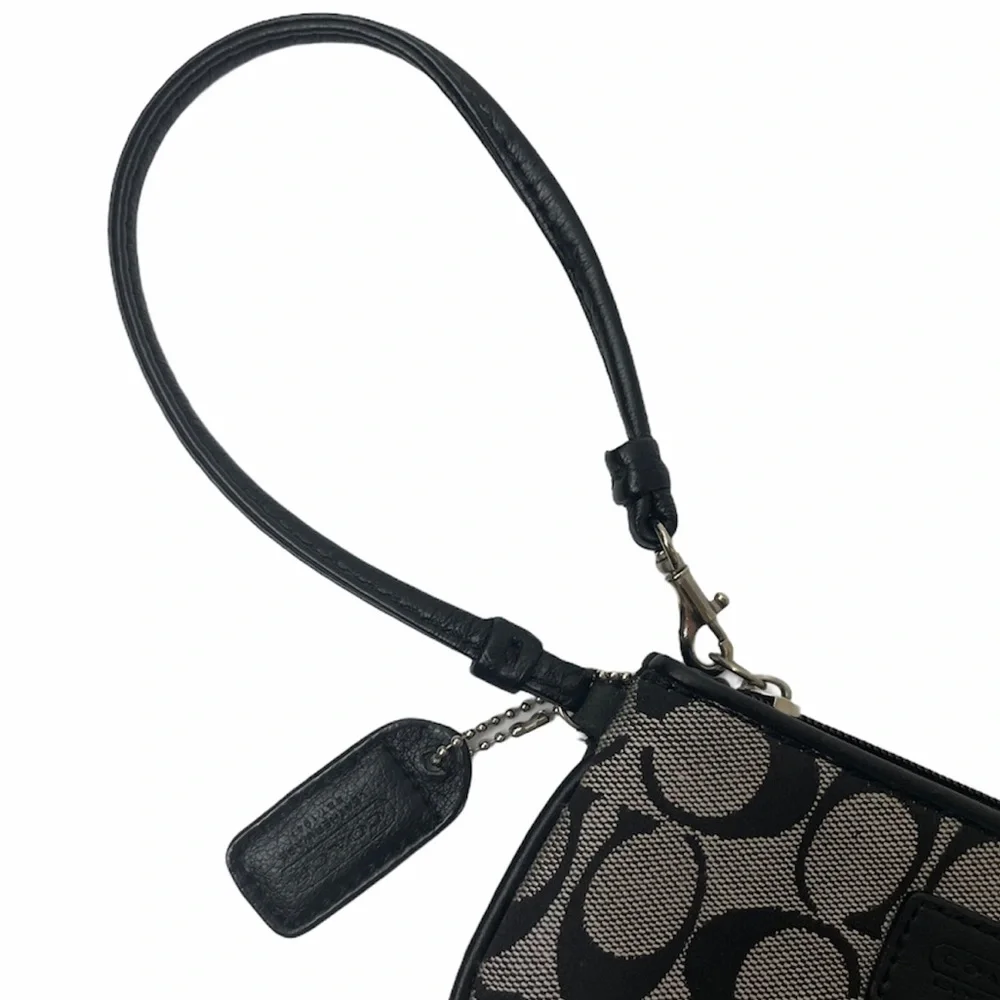 Coach black wristlet